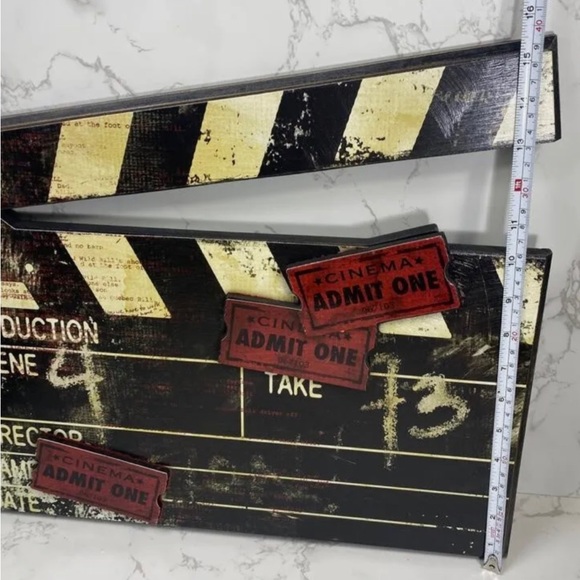 vintage wooden novelty home theatre wall decor * perfect for Halloween - Picture 12 of 12